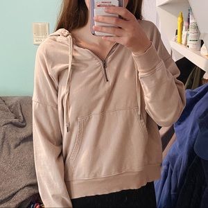 aerie 1/4 zip hoodie